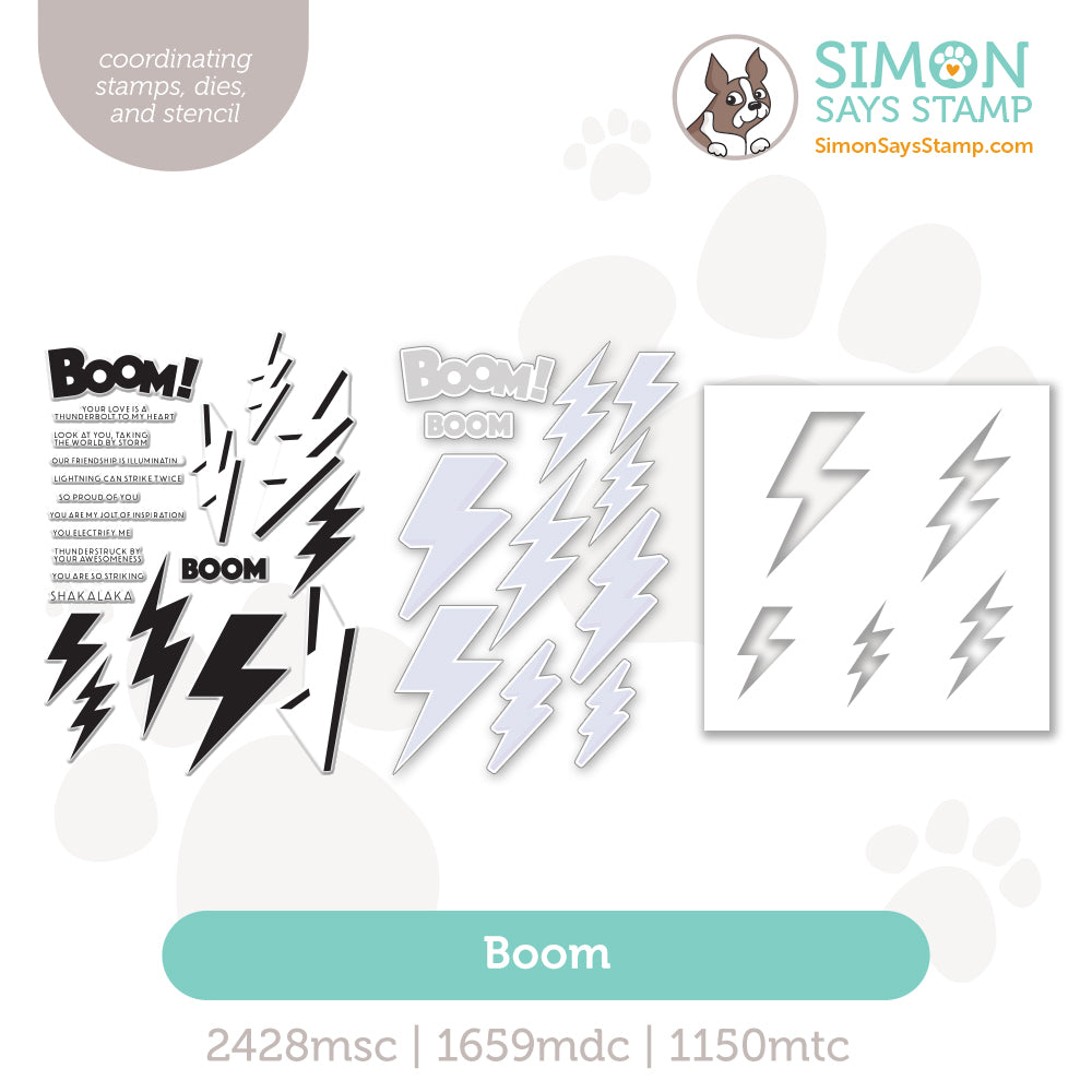Simon Says Stamps Dies and Stencils Boom set1278bm Shine On
