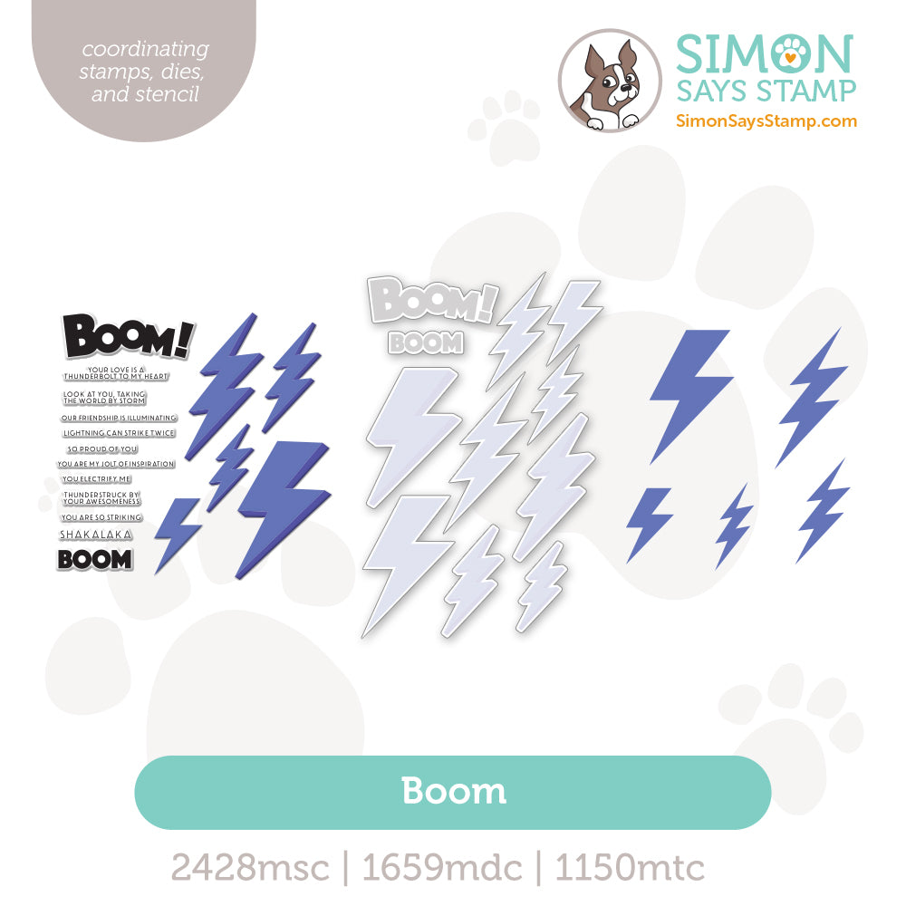 Simon Says Stamps Dies and Stencils Boom set1278bm Shine On