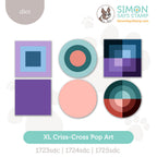 Simon Says Stamp XL Criss-cross Pop Art Wafer Dies Bundle set1285xp
