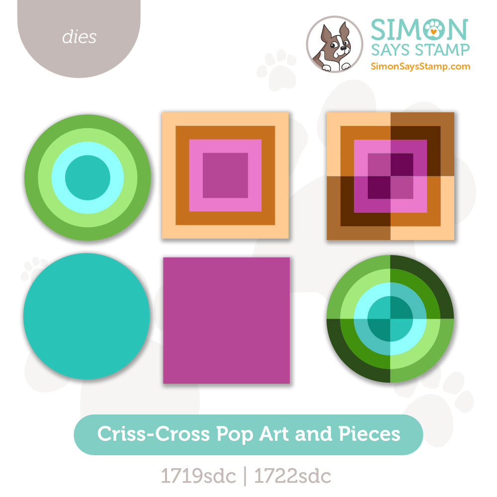 Simon Says Stamp Criss-cross Pop Art Wafer Dies Bundle set1292cc