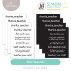 CZ Design XL EZ Strips Best Teacher Ever set1306bt Every Happiness