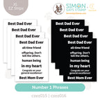 CZ Design XL EZ Strips Number 1 Phrases set1310np Every Happiness