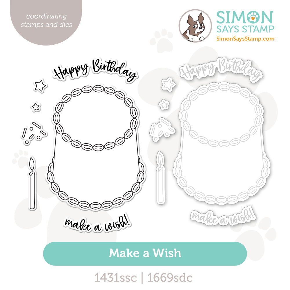 Simon Says Stamps And Dies Make a Wish set1318mw