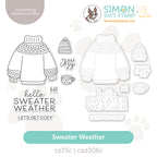 CZ Design Stamps And Dies Sweater Weather set1319sw