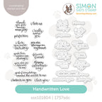 Simon Says Stamps and Dies Handwritten Love set1329hl