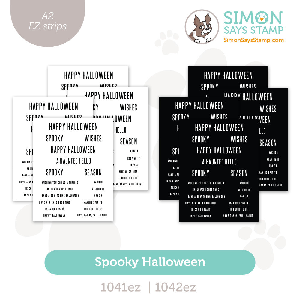 Simon Says Stamps EZ Strips Spooky Halloween set1330sh