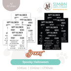 Simon Says Stamps EZ Strips and Dies Spooky Halloween set1334sh Stamptember