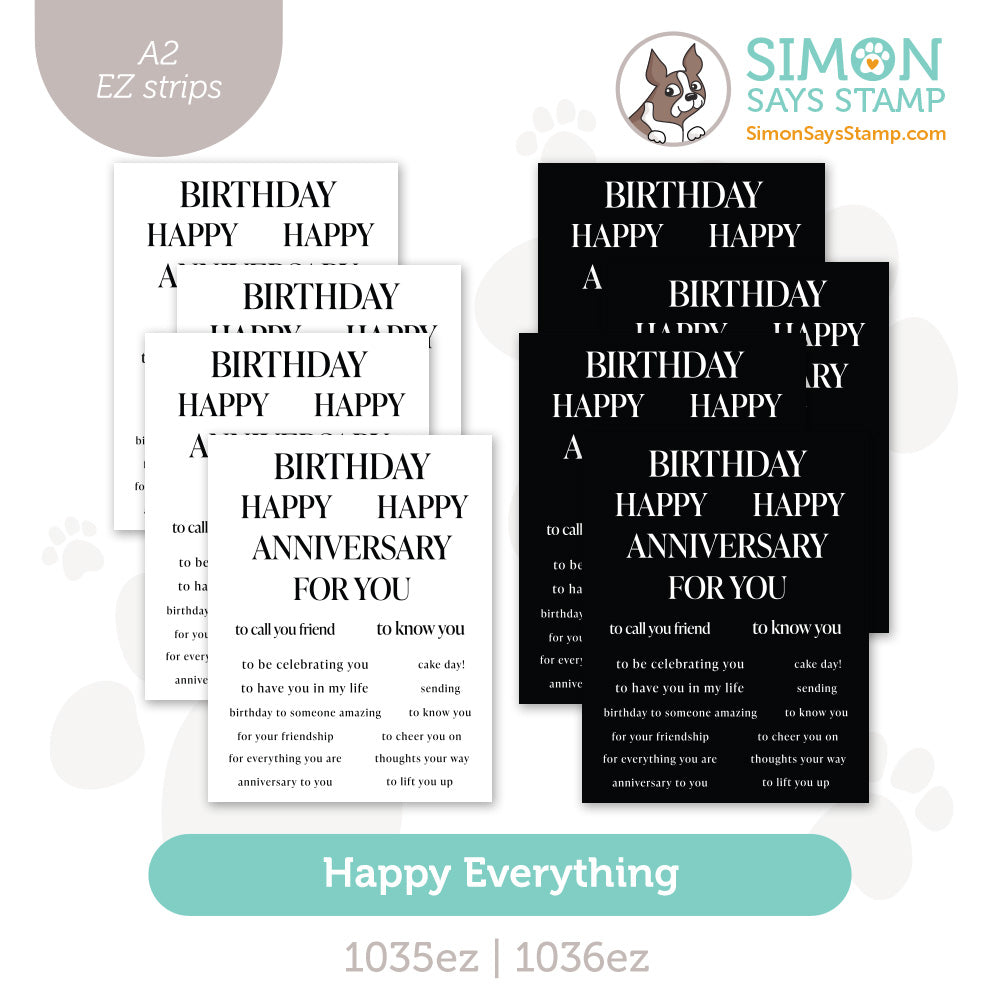 Simon Says Stamps EZ Strips Happy Everything set1335he