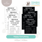 Simon Says Stamps EZ Strips Happy Everything set1335he