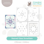 Simon Says Stamp Stencils and Dies Stained Glass Snowflake set1337sg