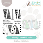 Simon Says Stamps and Dies Layering Christmas Trees set1343lc Stamptember