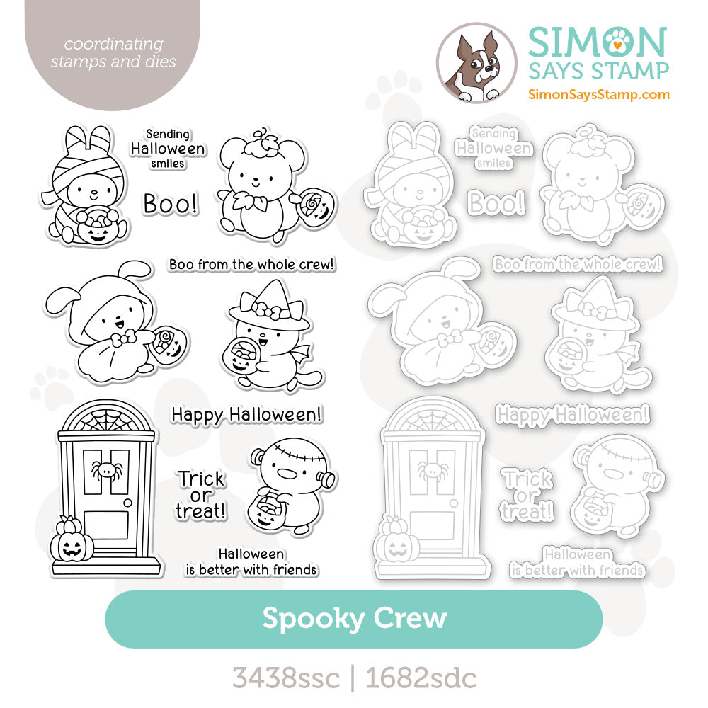 Simon Says Stamps and Dies Spooky Crew set1345sc Stamptember