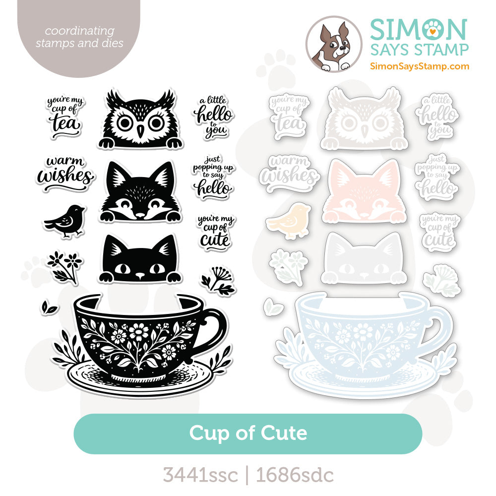 Simon Says Stamps and Dies Cup of Cute set1347cc