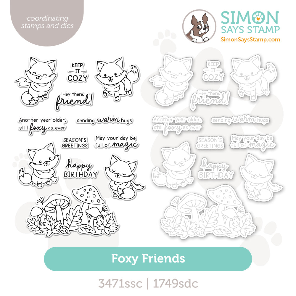 Simon Says Stamps and Dies Foxy Friends set1352ff