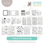 Simon Says Stamp Stamptember Stamps and Coordinating Dies I Want It All Everyday set1357sde