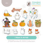Simon Says Stamp Stamptember Stand Alone Wafer Dies I Want It All Fall set1358sah