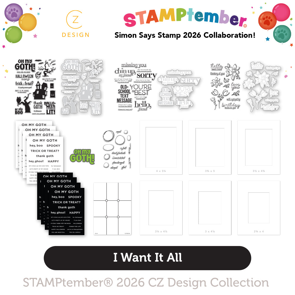 CZ Design I Want it All Stamptember 2026 Release set1362wa