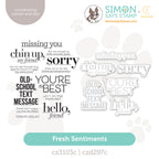 CZ Design Stamps and Dies Fresh Sentiments set1368fs