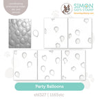 Simon Says Stamp Embossing Folder, Dies, and Stencils Party Balloons set1371pb