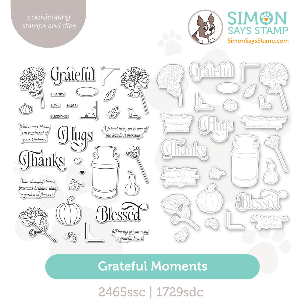 Simon Says Stamps and Dies Grateful Moments set1376gm