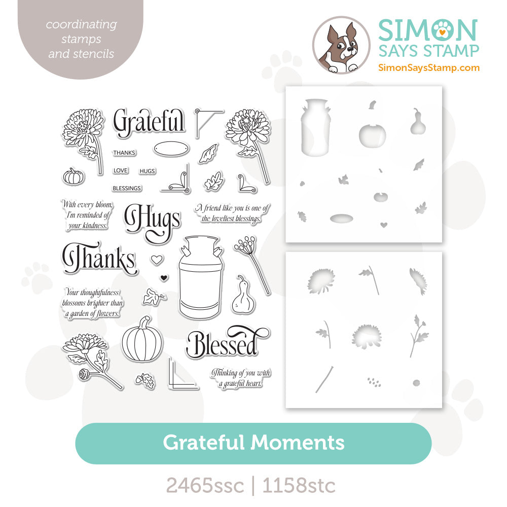 Simon Says Stamps and Stencils Grateful Moments set1378gm