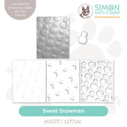 Simon Says Embossing Folder Die and Stencils Sweet Snowmen set1401ss Sending Cheer
