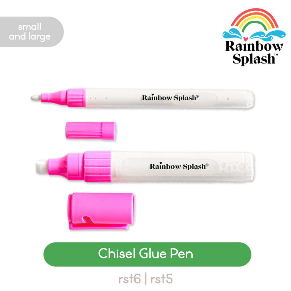 Rainbow Splash Chisel Glue Large and Small Bundle set1407cg Sending Cheer