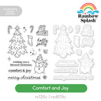 Rainbow Splash Stamps and Dies Comfort and Joy set1410cj Sending Cheer