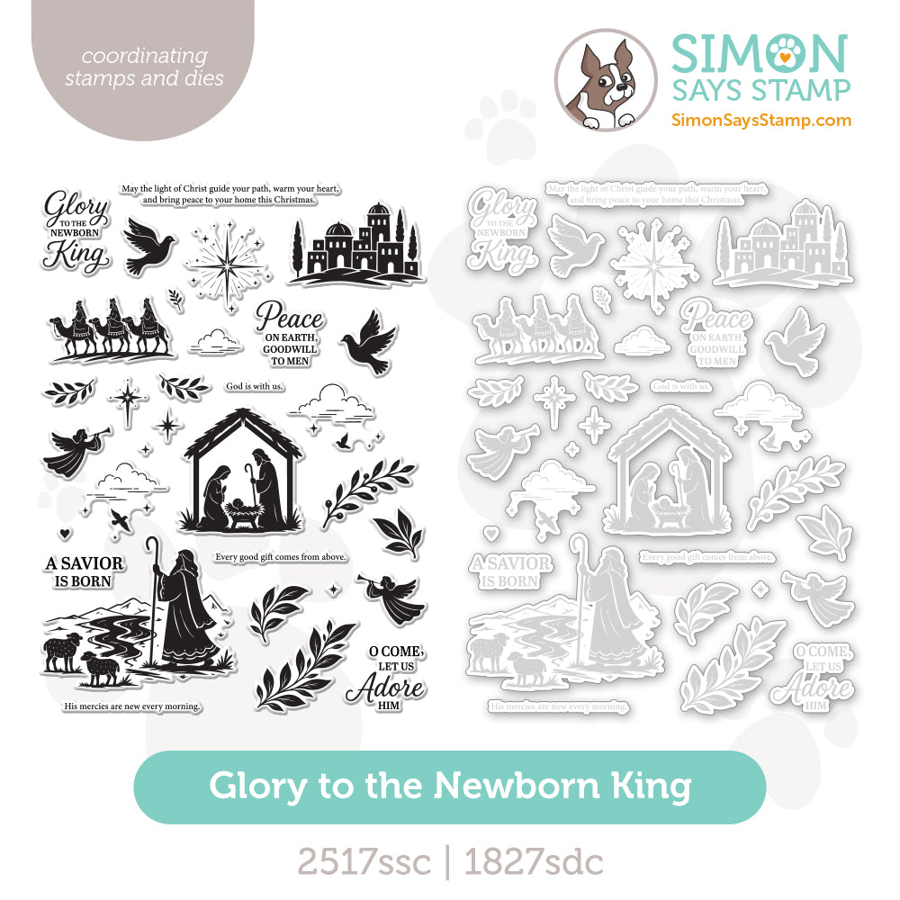 Simon Says Stamps and Dies Glory to the Newborn King set1417gn