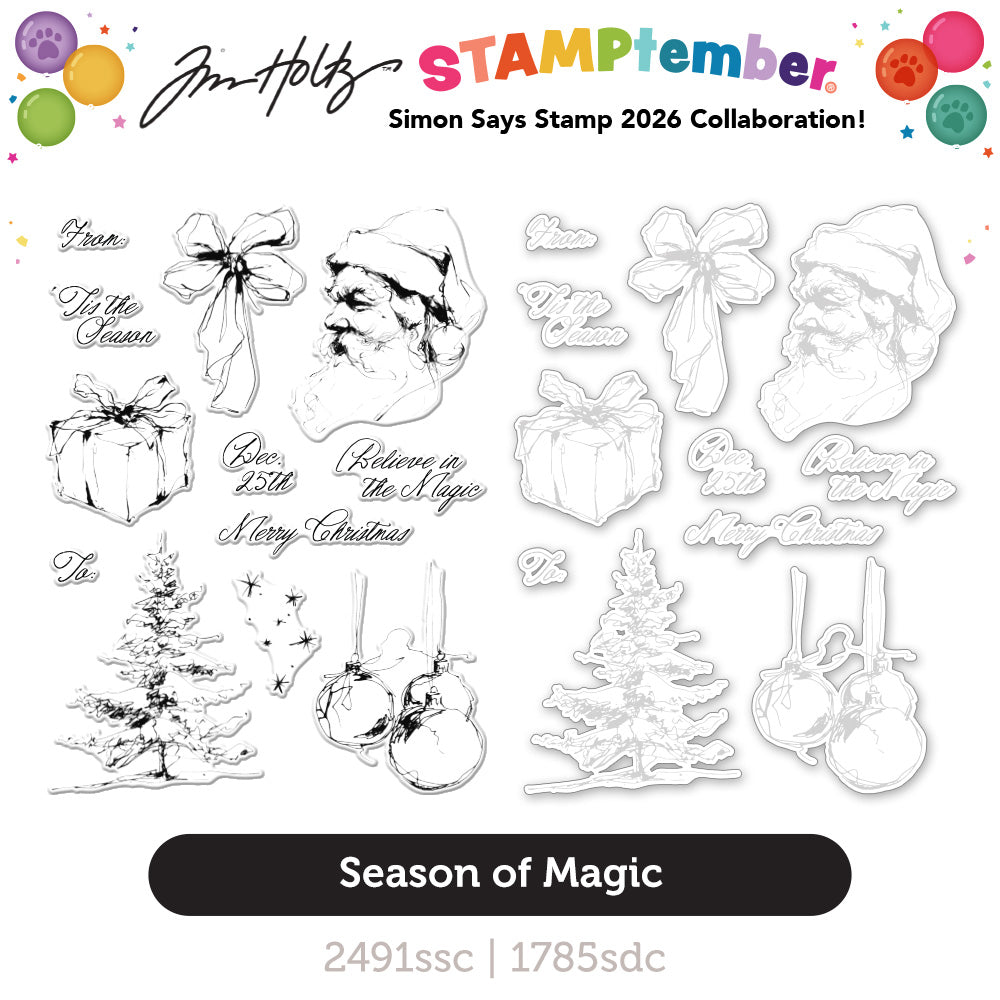 Simon Says Stamps and Dies Season of Magic for Tim Holtz Workshop set2226th