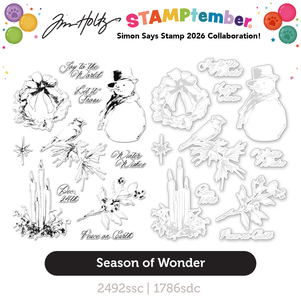 Simon Says Stamps and Dies Season of Wonder for Tim Holtz Workshop set2326th