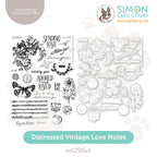Simon Says Stamps and Dies Distressed Vintage Love Notes set296vl