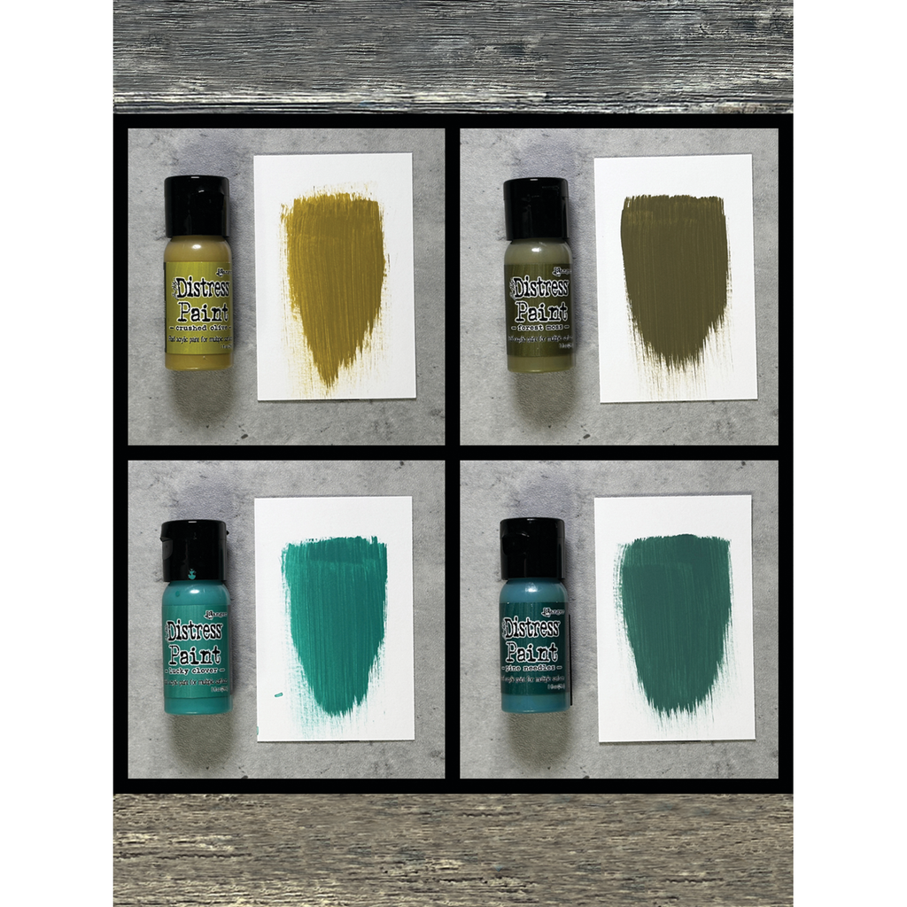 Tim Holtz Distress Paint Kit 3 Ranger tdfk84297 Color Swatches
