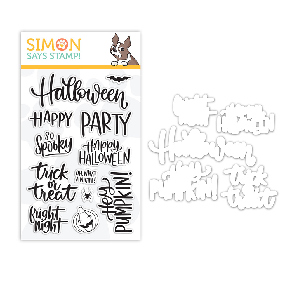 Simon Says Stamps and Dies Handlettered Halloween