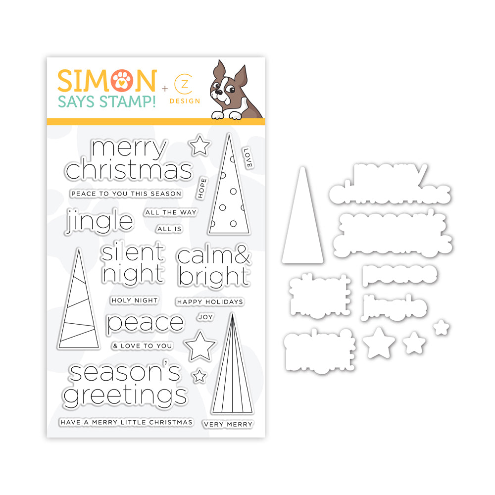 CZ Design Stamps and Dies Clean Line Christmas