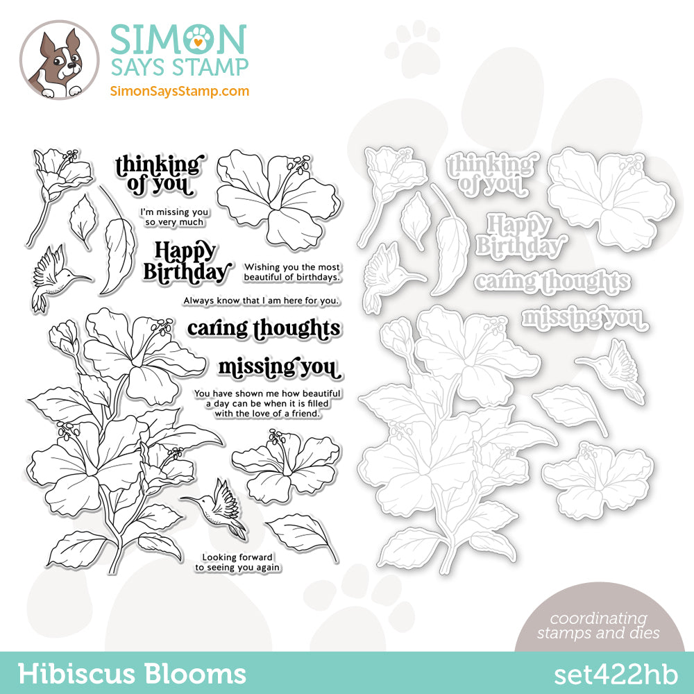 Simon Says Stamps and Dies Hibiscus Blooms