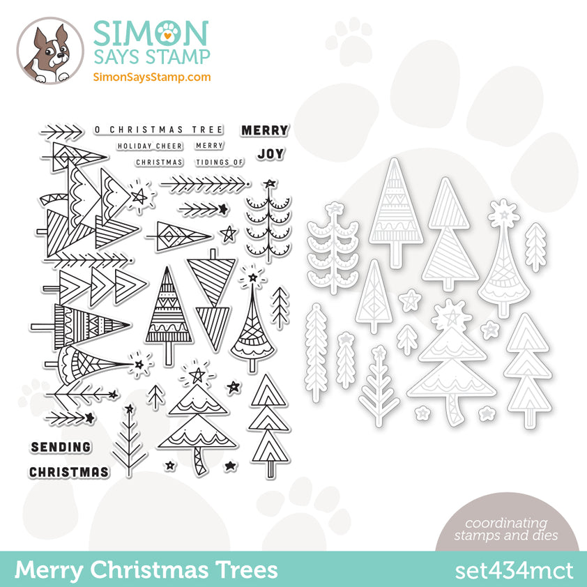 Simon Says Stamps and Dies Merry Christmas Trees