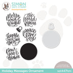 Simon Says Stamps and Dies Holiday Messages Ornament