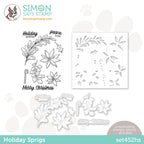 Simon Says Stamps Dies and Stencil Holiday Sprigs