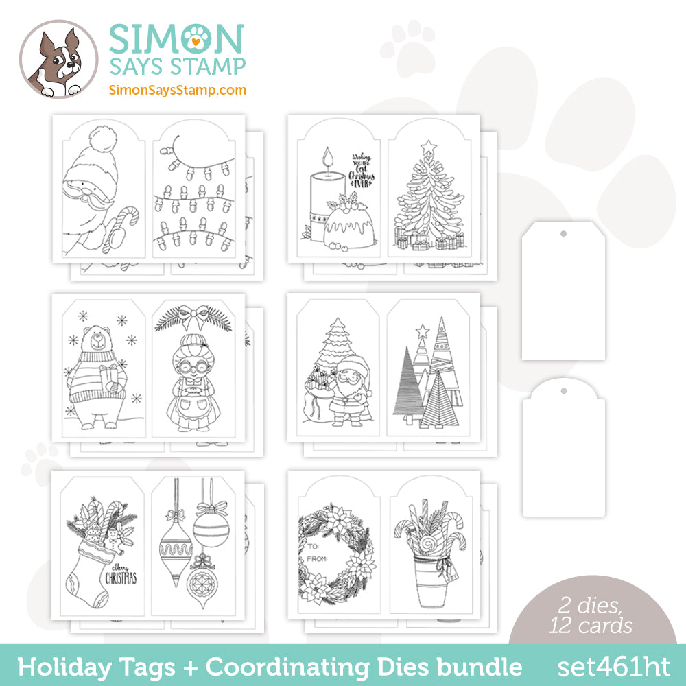 Simon Says Stamp Suzy's Holiday Tag Prints and Dies