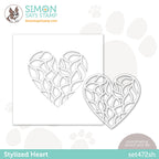 Simon Says Stencil And Die Stylized Heart