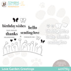 CZ Design Stamps and Dies Love Garden Greetings