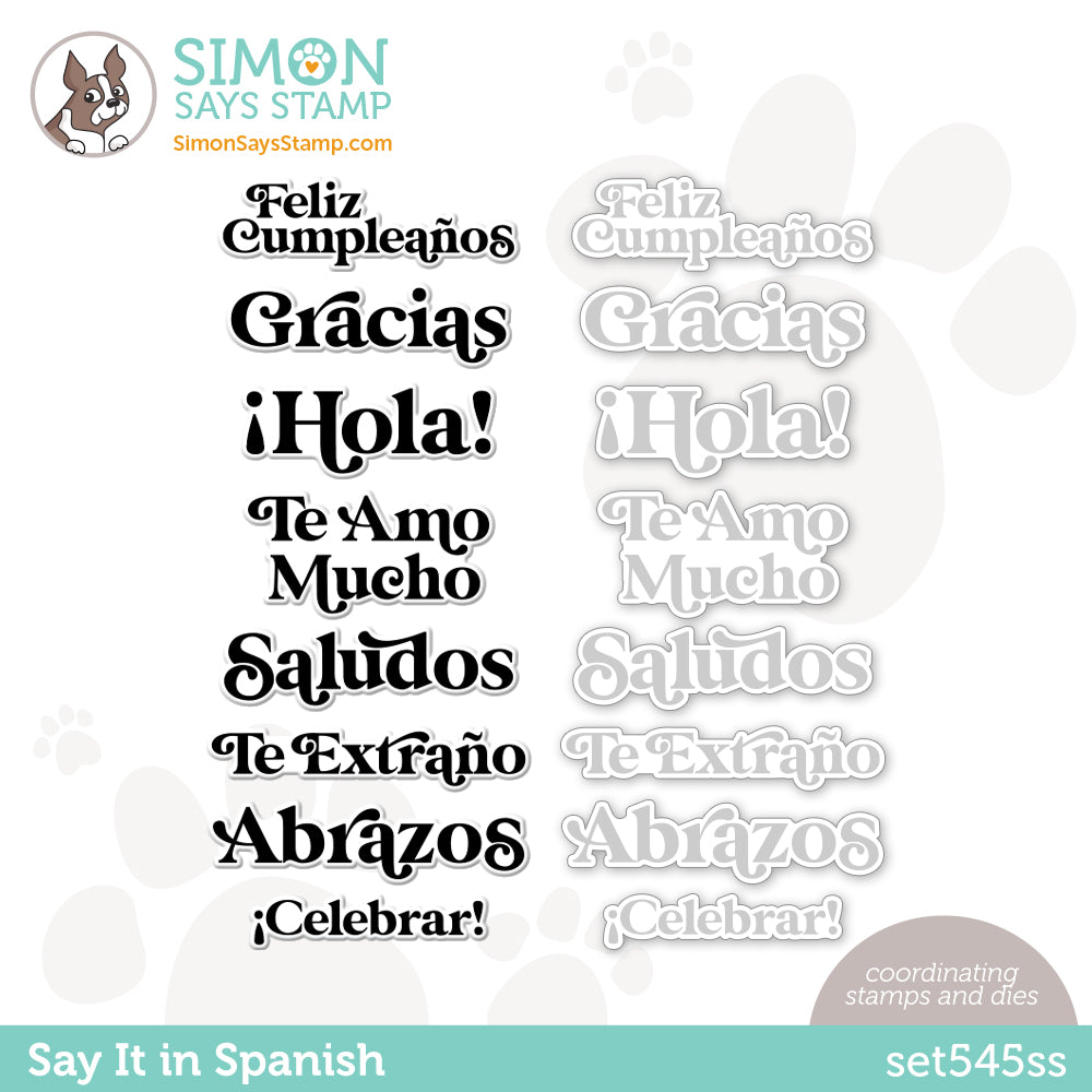 Simon Says Stamps and Dies Say It In Spanish