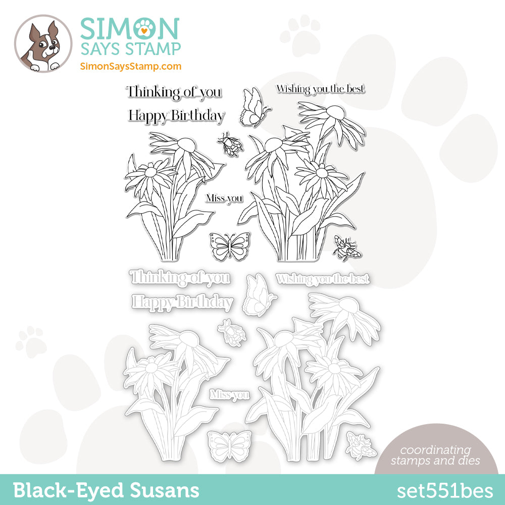 Simon Says Stamps and Dies Black Eyed Susans