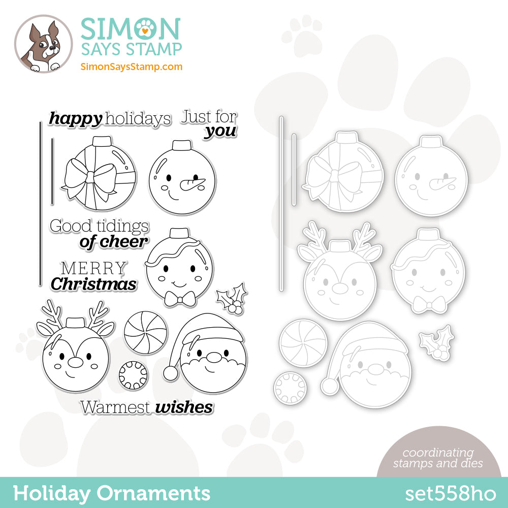 Simon Says Stamps and Dies Holiday Ornaments