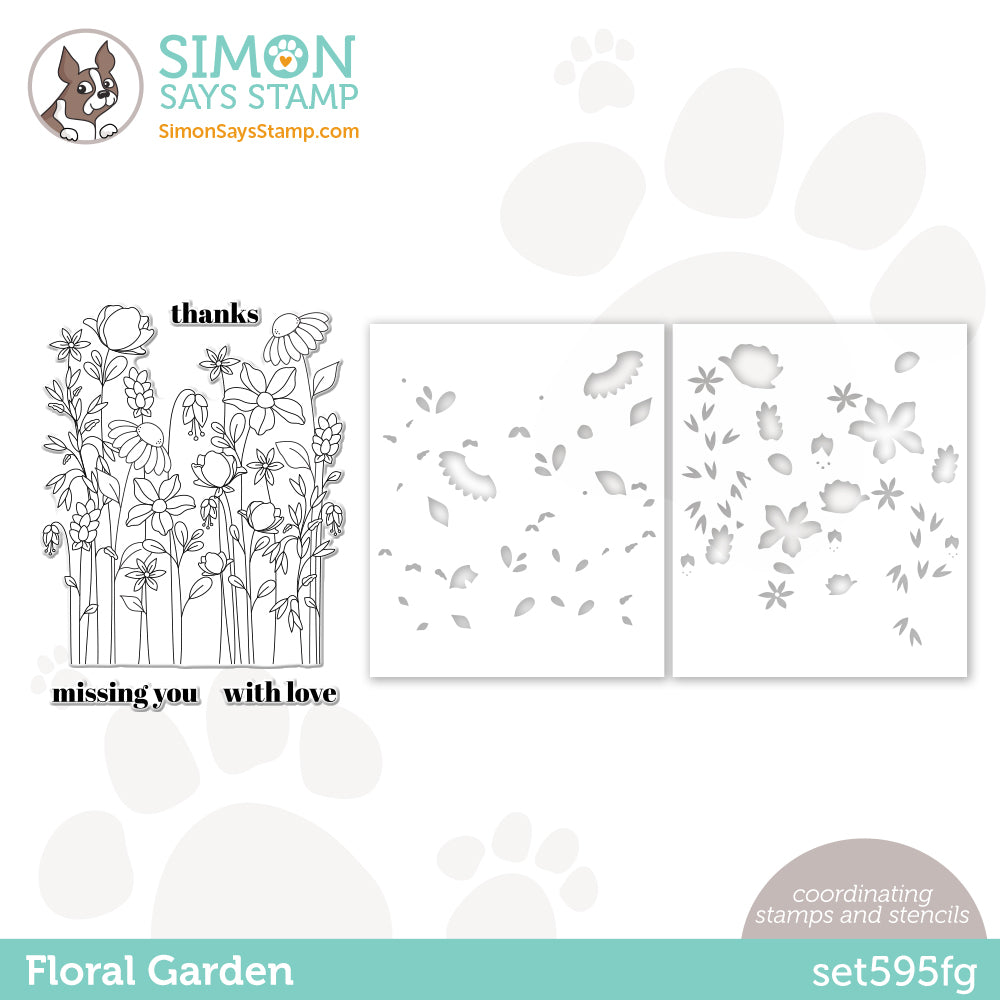 Simon Says Stamps and Stencils Floral Garden