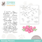 Simon Says Stamps and Stencils Swoopy Flowers