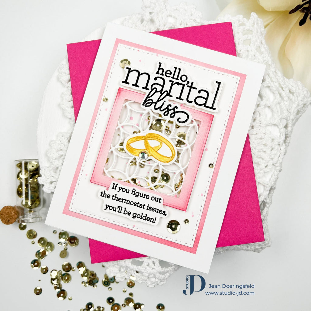 Golden Wedding Rings Card | color-code:ALT06