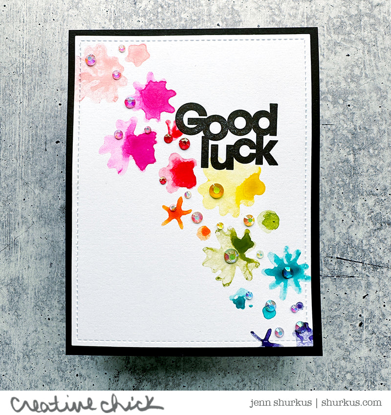 Good Luck Flowers Card | color-code:ALT01