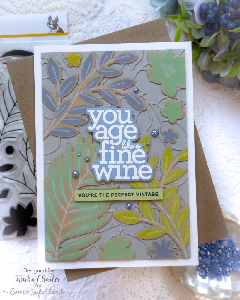 Fine Wine and Vines Card | color-code:ALT07